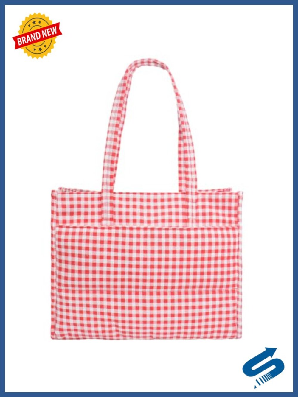 Lightweight Nylon Puffer Tote Bag Large Work Travel Gym Handbag